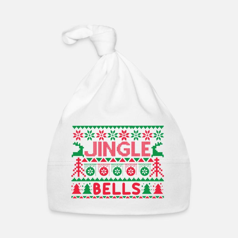 Pull moche - Jingle Bells Knit Pattern Bonnet bio Bébé