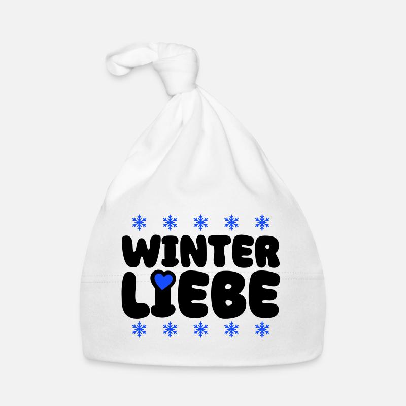 Winter Liebe Herz Baby Bio-Mütze