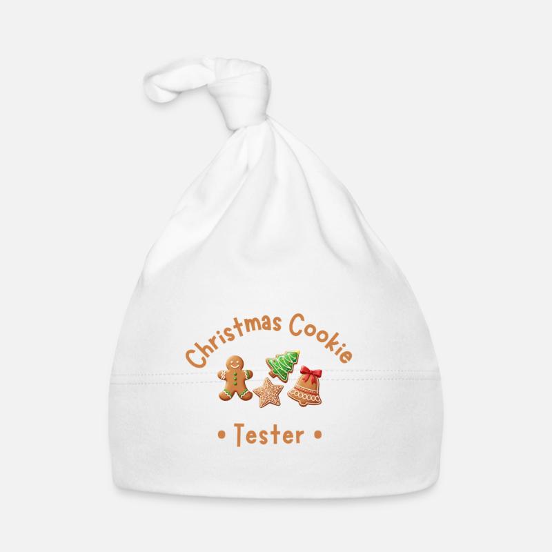 Testeur de cookies - Bonnet bio Bébé - blanc