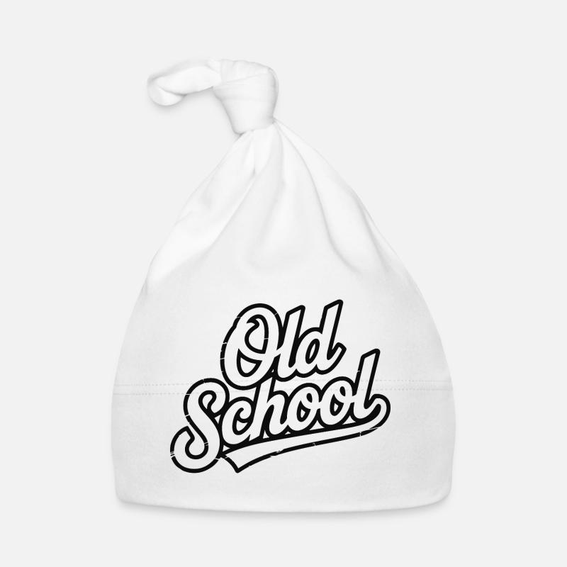 Old School Script Vintage-Logo Baby Bio-Mütze