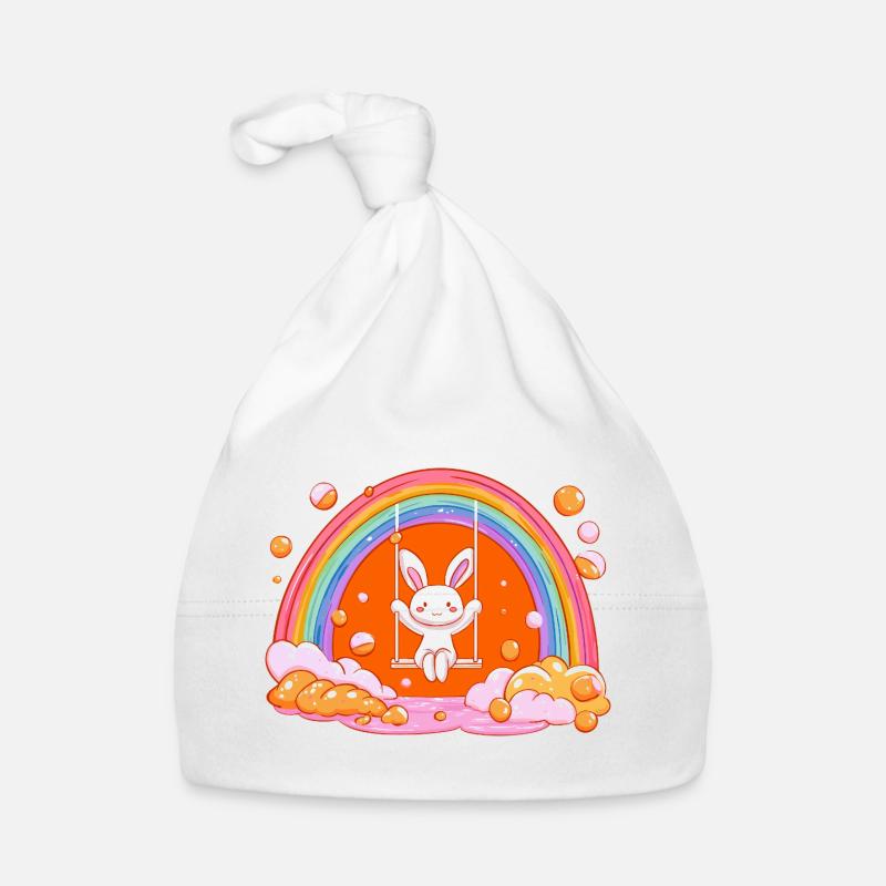 Balançoire arc-en-ciel du Lapin Câlin Bonnet bio Bébé
