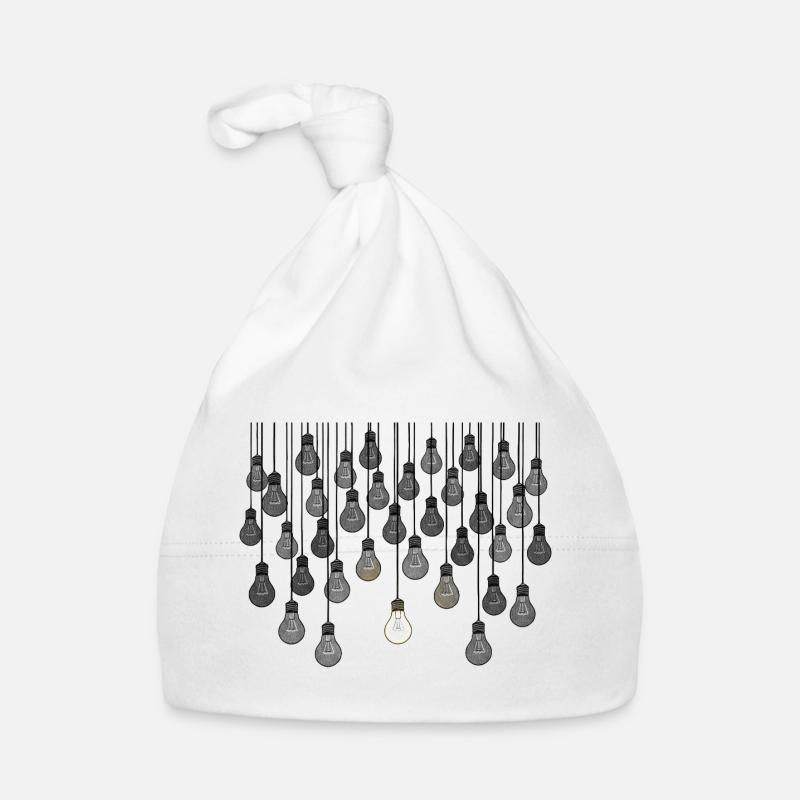 Graues Glühbirnen-Array mit einzigartiger Helligkeit Baby Bio-Mütze
