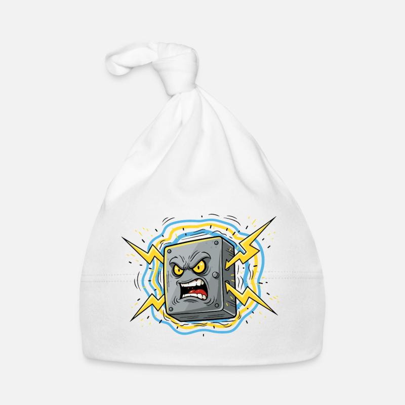 Wütende Steckdose Blitz Baby Bio-Mütze