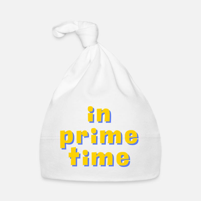 Typographie rétro 3D en prime time Bonnet bio Bébé