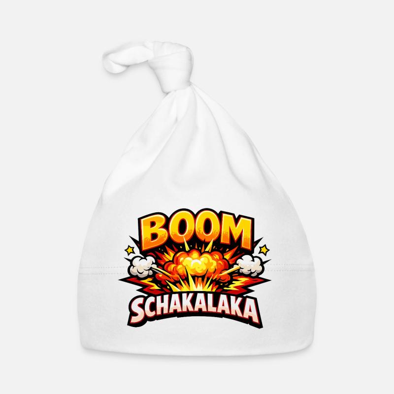 Boom Shakalaka Comic Dic avec explosion Bonnet bio Bébé