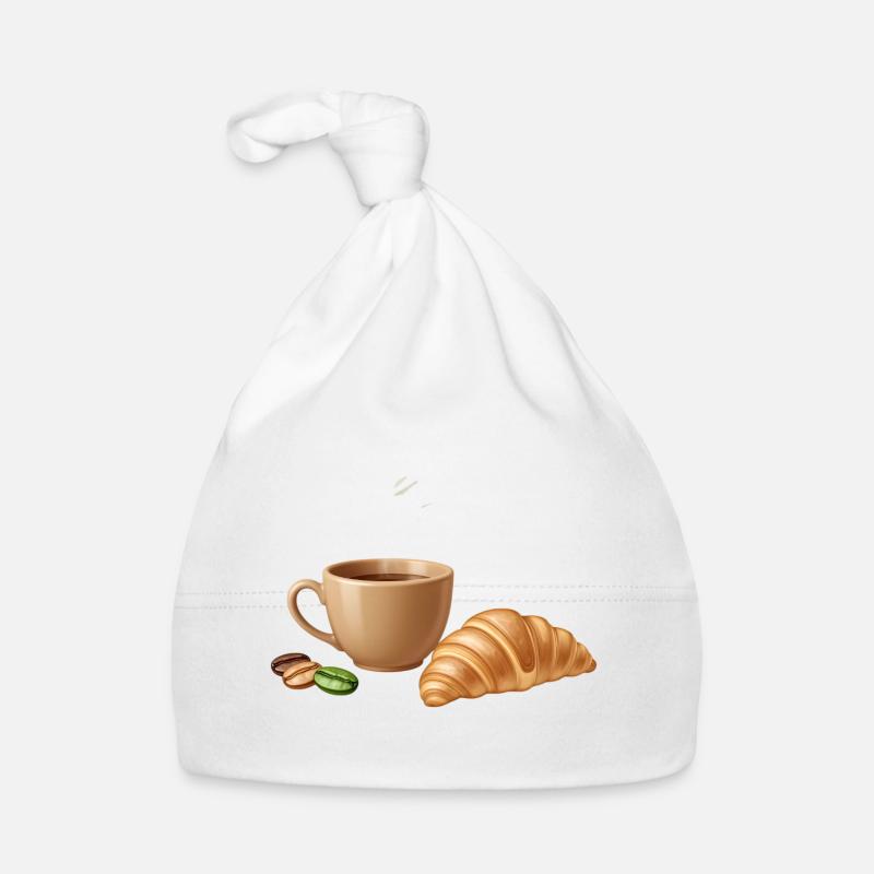Coffee Croissant Moment Organic Baby Cap