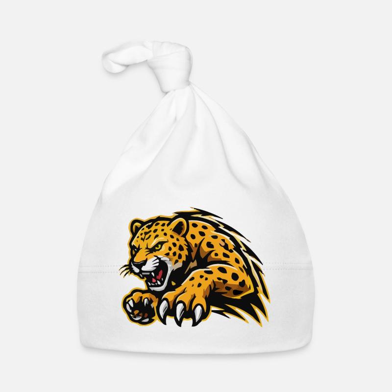 Assaut féroce du léopard Bonnet bio Bébé