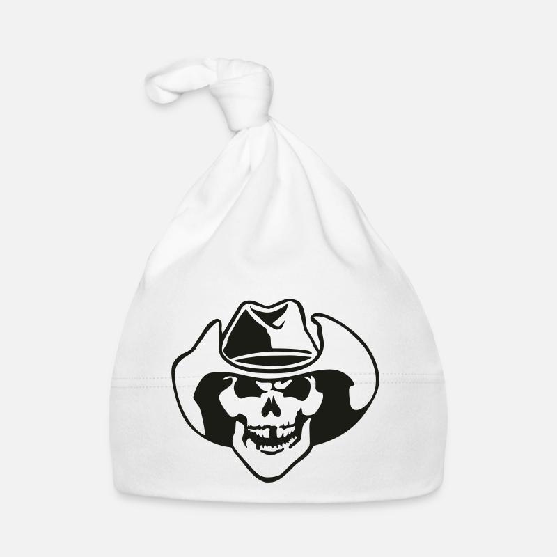 bone head / bone head - Organic Baby Cap - white