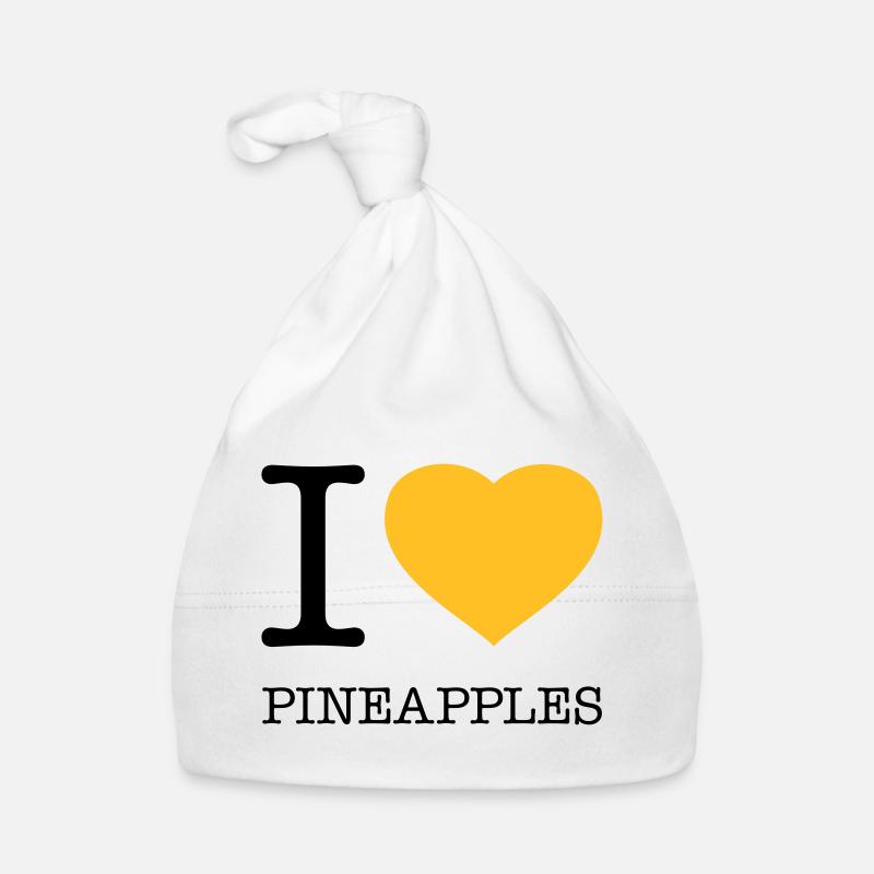 I LOVE PINEAPPLES Pineapple Organic Baby Cap