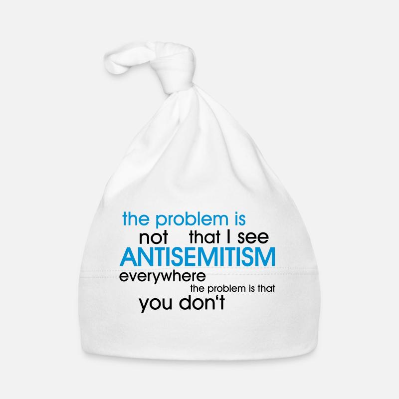 problem: ANTISEMITISM - Baby Bio-Mütze - Weiß
