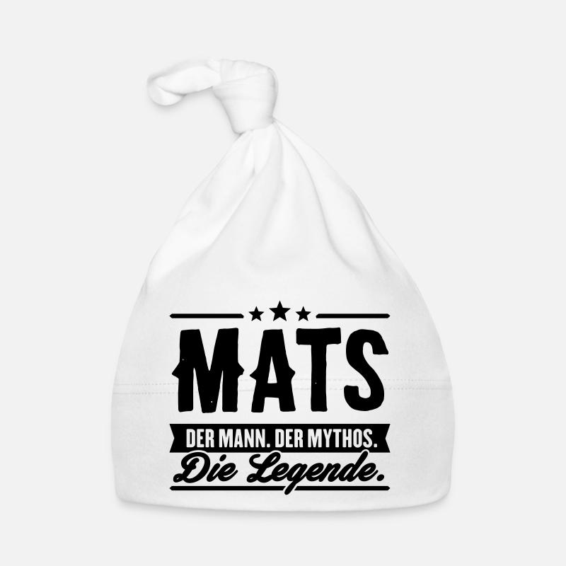 Man Myth Legend Mats Organic Baby Cap