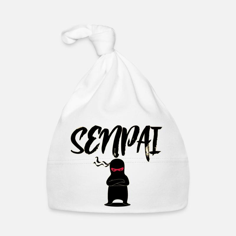 senpai - Bonnet bio Bébé - blanc