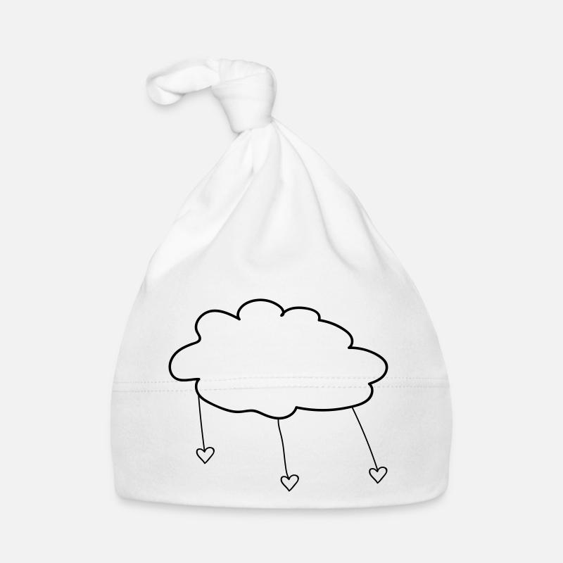 Cloud with Hearts Baby Bio-Mütze