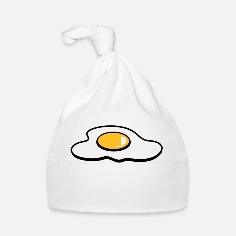 A fried egg Organic Baby Cap
