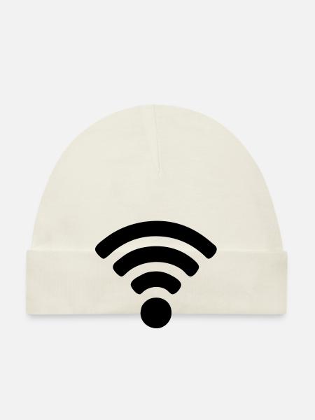 Wi-fi - Bonnet bio Bébé - blanc - Devant
