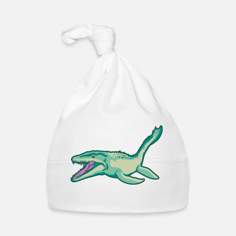 Plesiosaurus dinosaur Dino primeval gift idea Organic Baby Cap