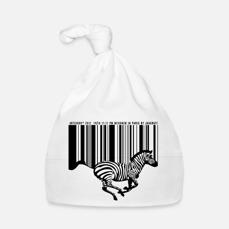 ZEBRE CODE BARRE Bonnet bio Bébé