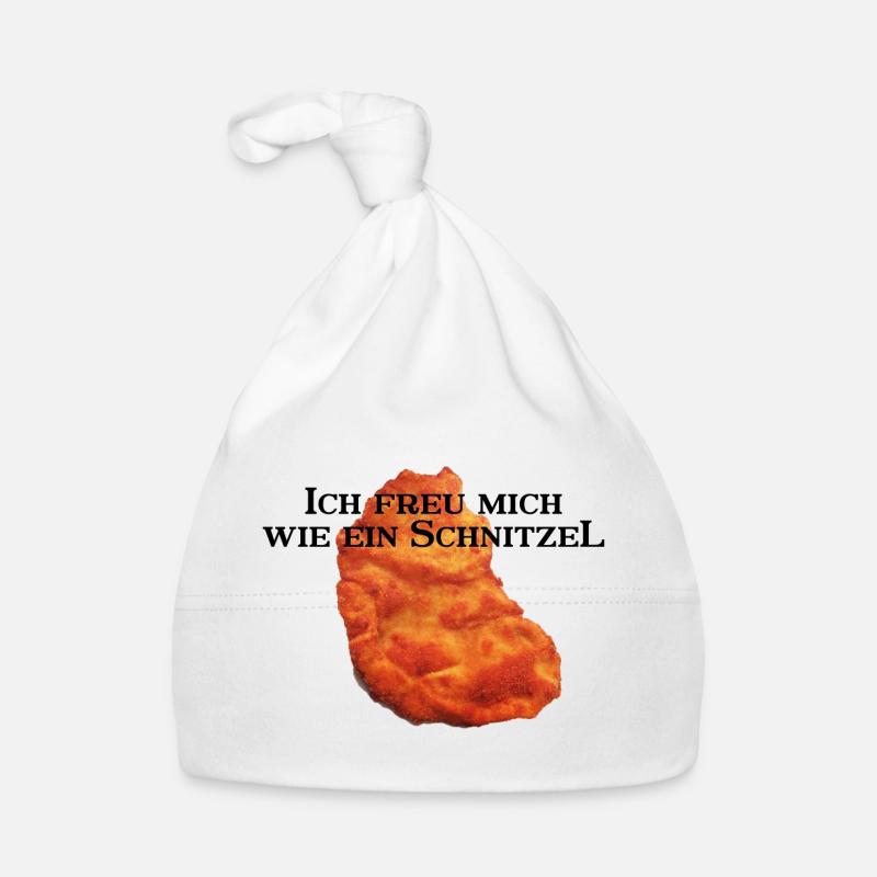 Ich freu mich wie ein Schnitzel Baby Bio-Mütze
