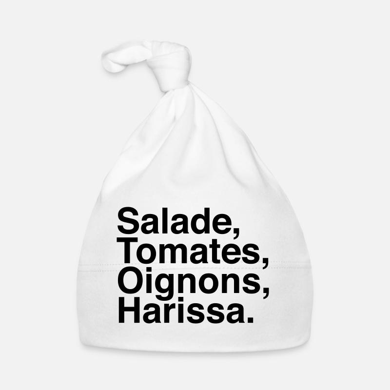 Salade Tomate Oignons Harissa - Bonnet bio Bébé - blanc