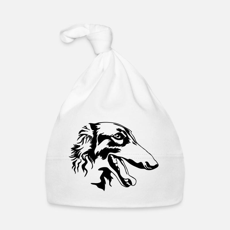Barsoi Kopf Baby Bio-Mütze