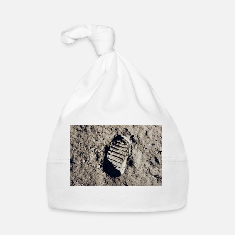 Affiche de la lune Apollo11 Bonnet bio Bébé