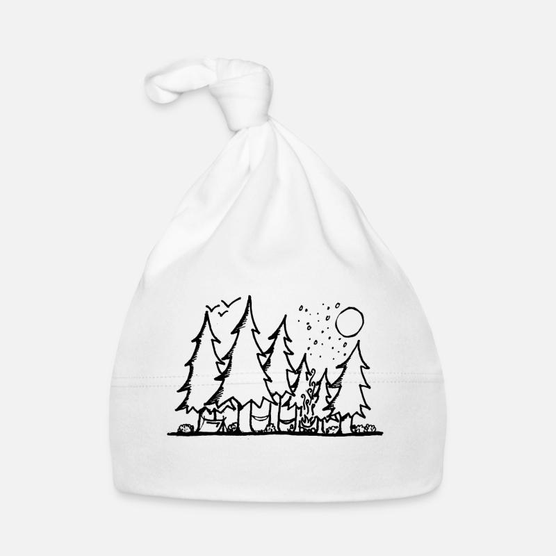Fir forest Organic Baby Cap