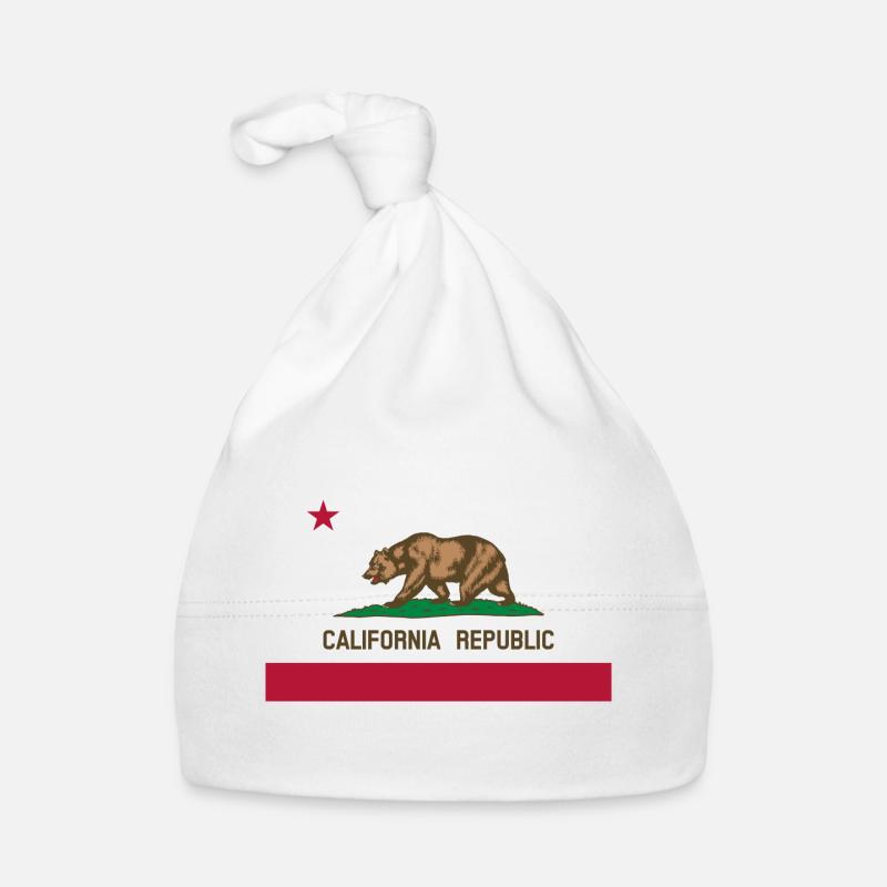 Drapeau californien Bonnet bio Bébé
