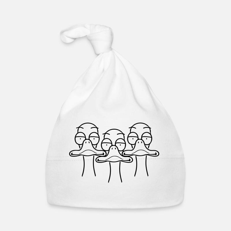 Three funny ducks Organic Baby Cap