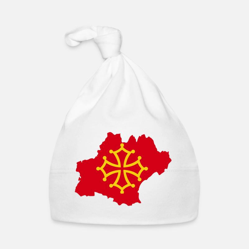 Occitanie - Bonnet bio Bébé - blanc
