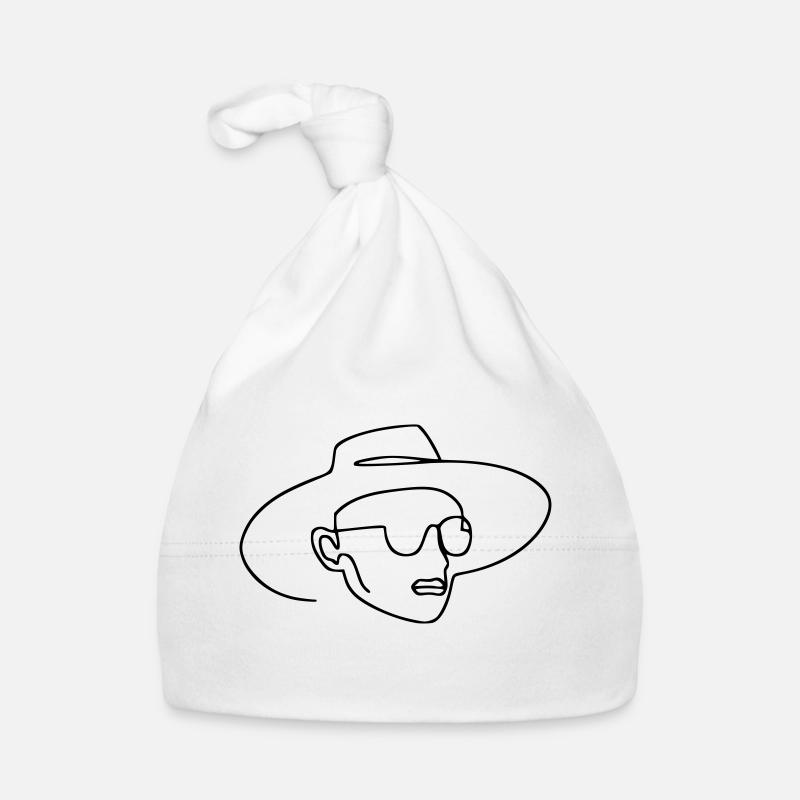 Frau mit Hut Geschenk Geschenkidee Baby Bio-Mütze