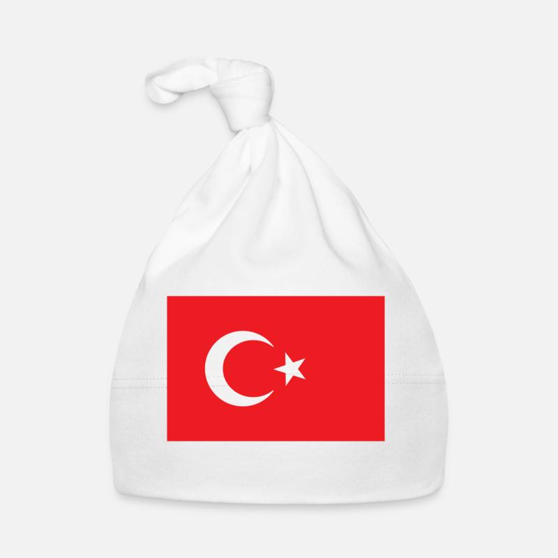 drapeau turc Bonnet bio Bébé