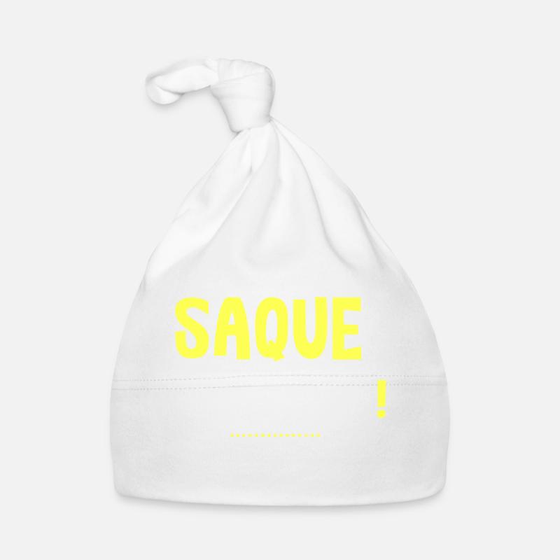 T shirt chti saque eud'dins chtimi ch'ti - Bonnet bio Bébé - blanc