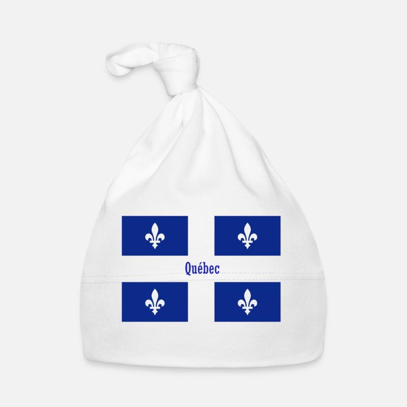 Quebec - Organic Baby Cap - white
