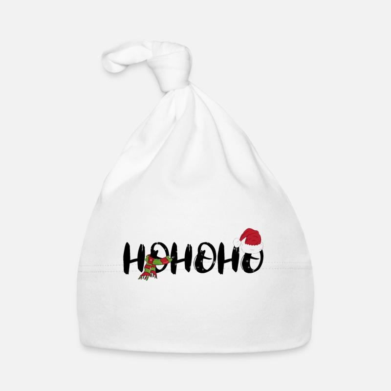 Chandail de Noël laid Hohoho Flocons de neige Bonnet bio Bébé