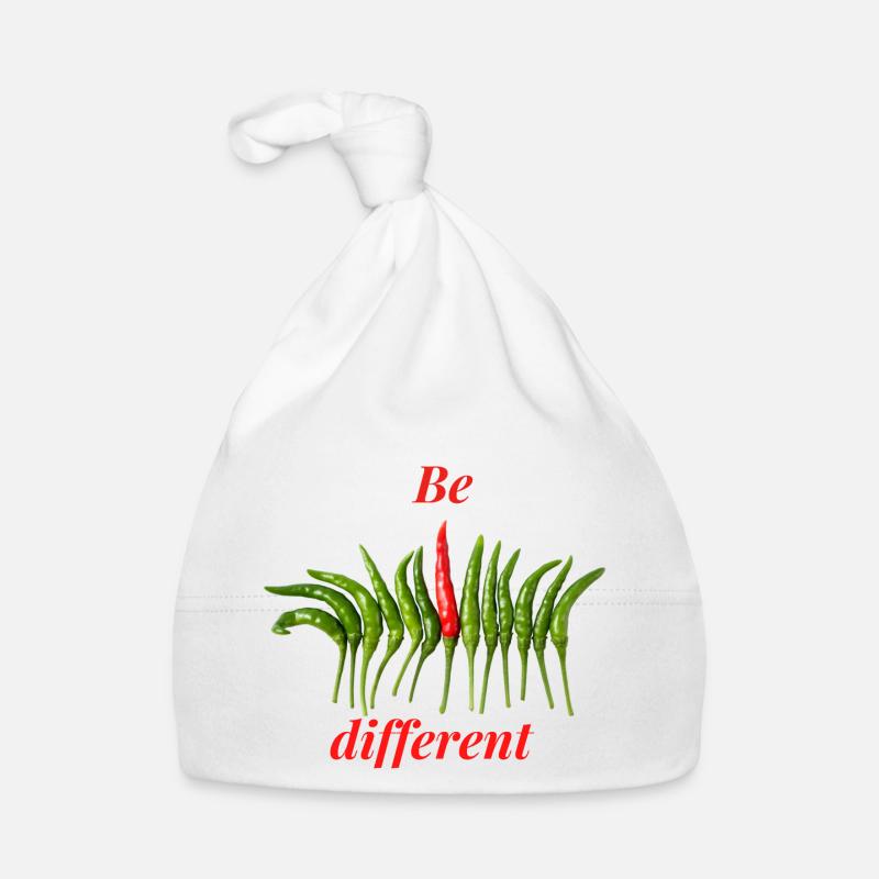Be different. Be different. New perspective Organic Baby Cap