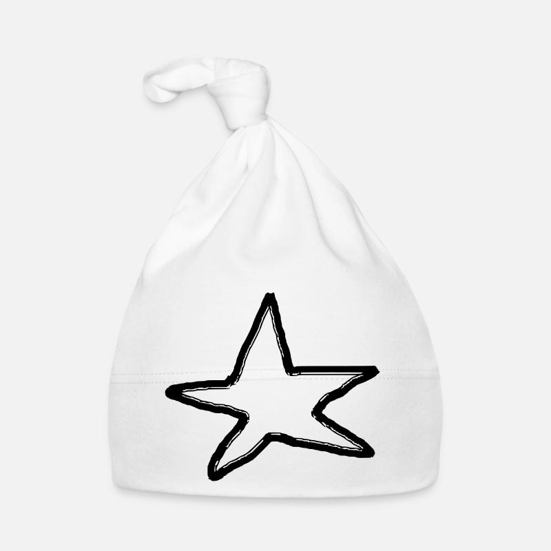 Stars Glitter Starlet Vector Drawn 1 Organic Baby Cap