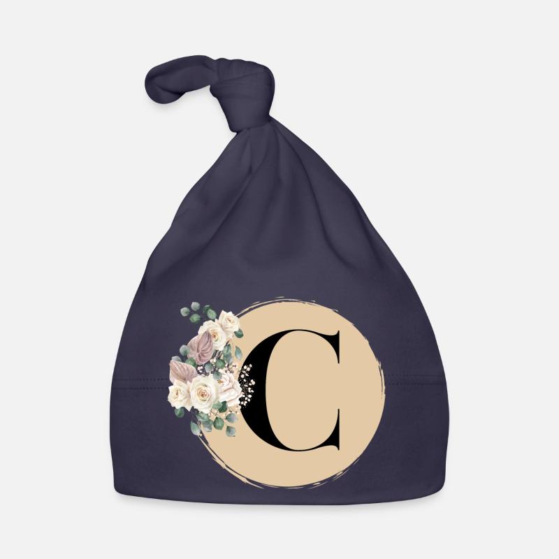letter C Organic Baby Cap