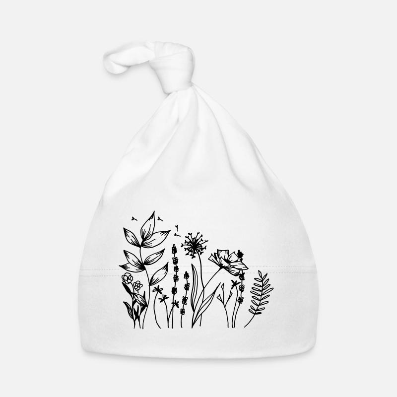 Wildblumen Baby Bio-Mütze