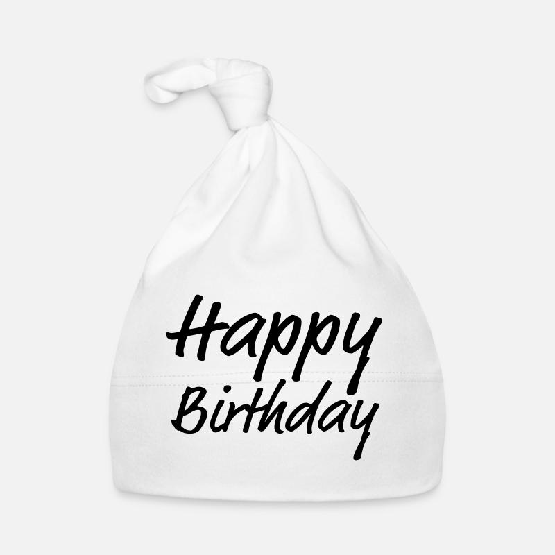 Happy Birthday Greeting Gift Idea Organic Baby Cap