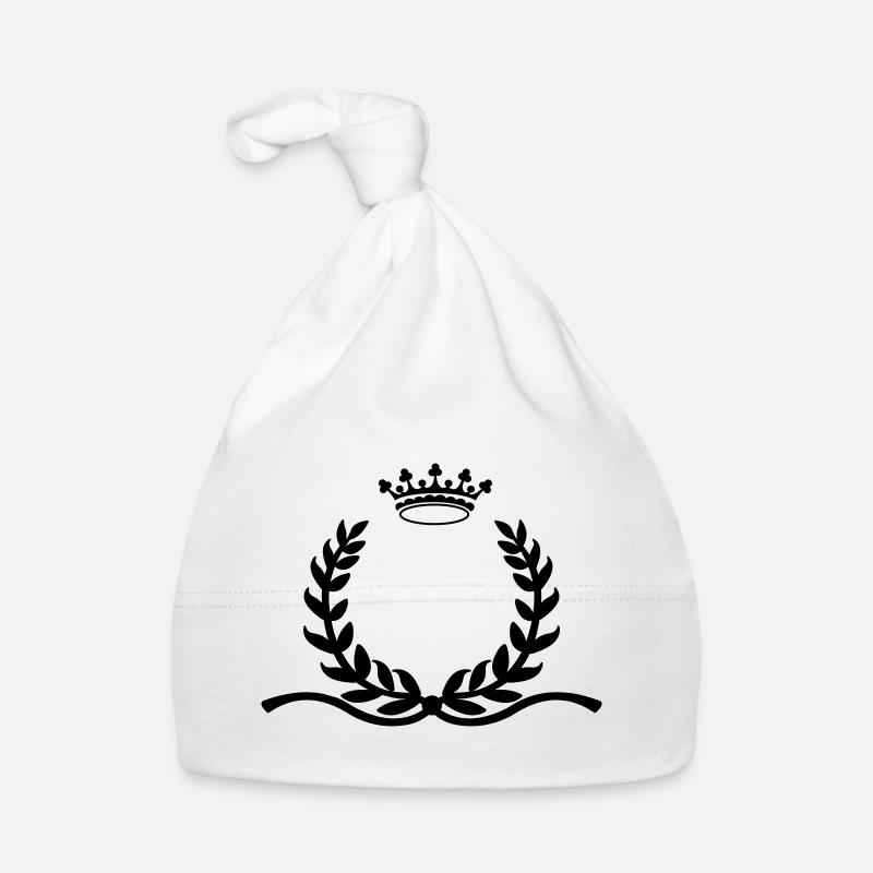 Couronne de laurier avec longue couronne d’éperons Bonnet bio Bébé