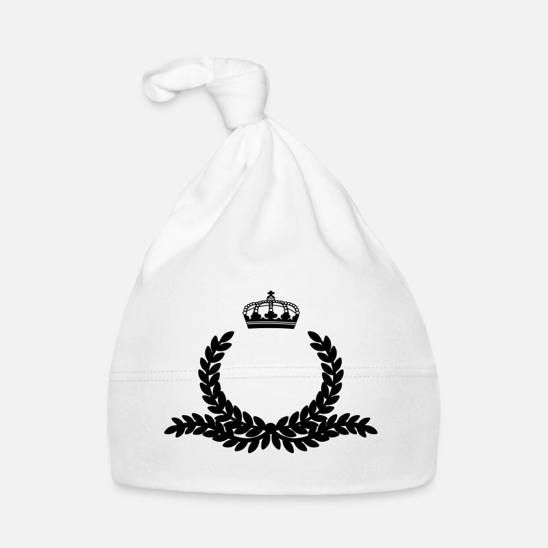 Ornate laurel wreath with crown Organic Baby Cap