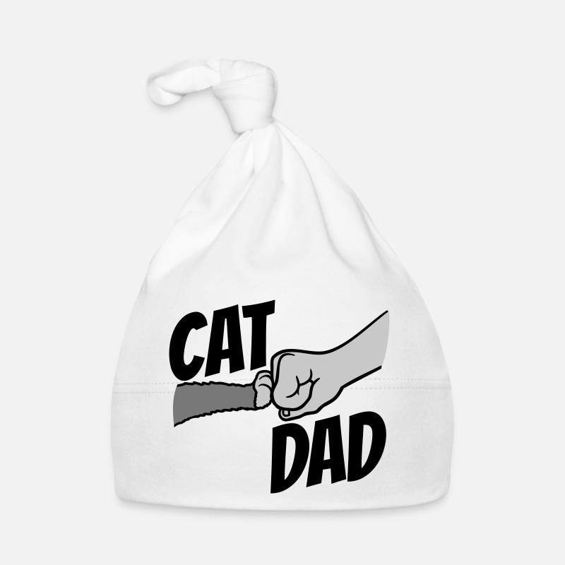 Conception du logo Cat Dad Bonnet bio Bébé
