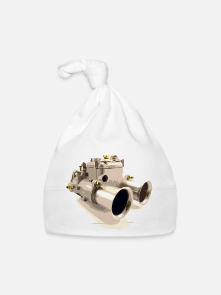 Carburettor for classic cars is an important component - Organic Baby Cap - white - Front