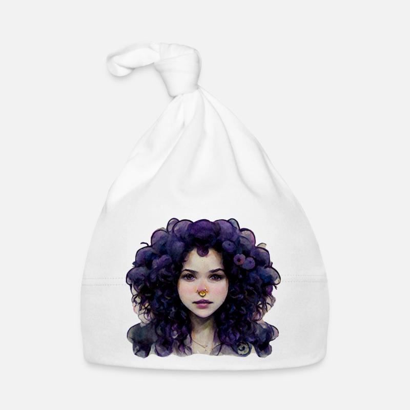 Violet Organic Baby Cap