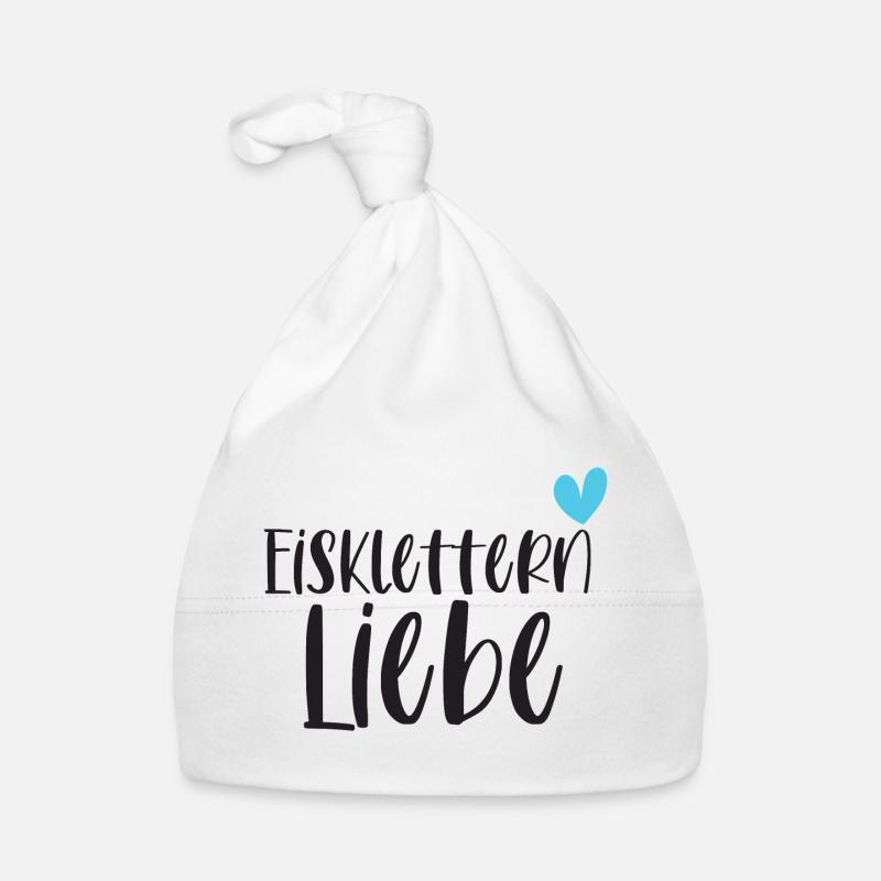 Eisklettern Klettern Wintersport Eis Geschenk Baby Bio-Mütze
