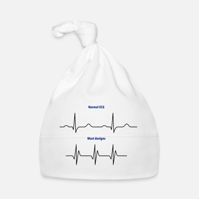 Normal ECG vs. Design ECGs Organic Baby Cap