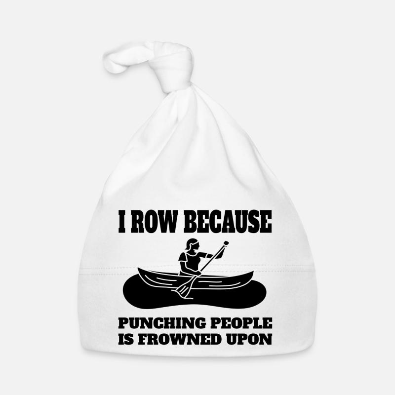 Rower rowing saying rowing club funny rower Organic Baby Cap