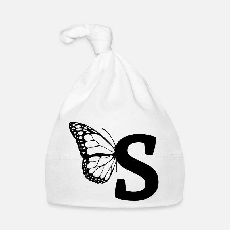 lettre s papillon Bonnet bio Bébé