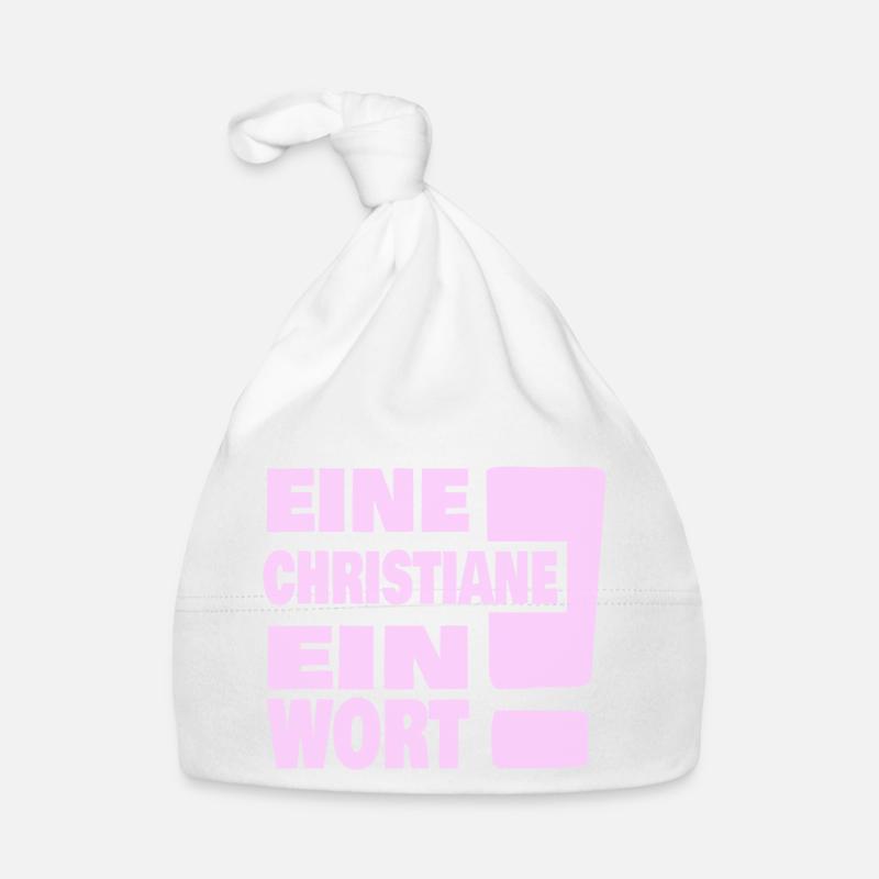 Eine Christiane ein Wort Baby Bio-Mütze