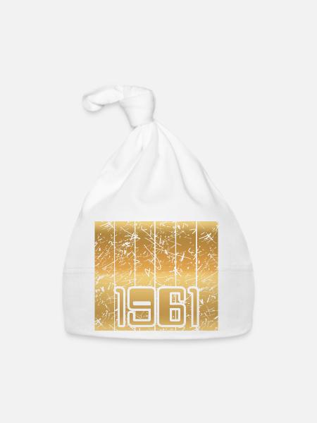 Heimat 1961 - Organic Baby Cap - white - Front